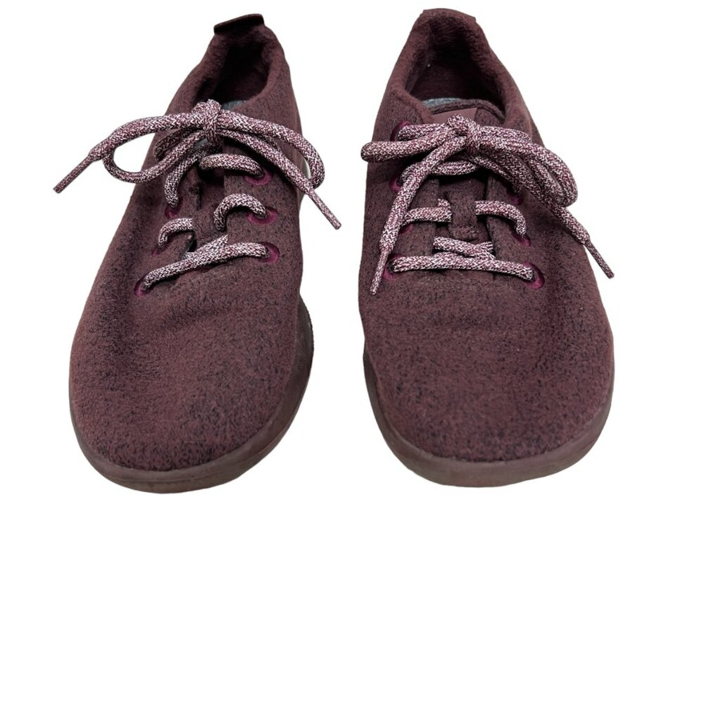 Allbirds Merino Wool Runners Hazy Burgundy Lace Up women's sneakers size 8 - Picture 3 of 9
